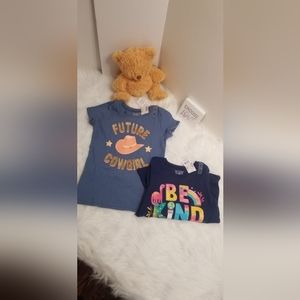 Two cute shirt one is long sleeve the other is short sleeve